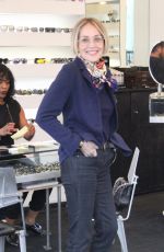 SHARON STONE Shopping in Beverly Hills 02/21/2017