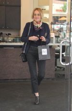 SHARON STONE Shopping in Beverly Hills 02/21/2017