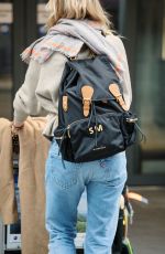 SIENNA MILLER at Heathrow Airport in London 02/15/2017