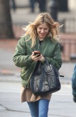 SIENNA MILLER Out in New York 02/08/2017