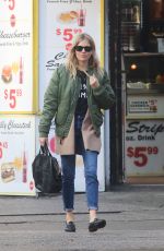 SIENNA MILLER Out in New York 02/08/2017