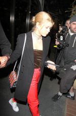 SOFIA RICHIE Out for Dinner in Los Angeles 01/31/2017
