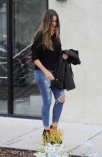 SOFIA VERGARA in Ripped Jeans Out in West Hollywood 02/20/2017