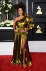 SOLANGE KNOWLES at 59th Annual Grammy Awards in Los Angeles 02/12/2017