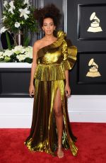 SOLANGE KNOWLES at 59th Annual Grammy Awards in Los Angeles 02/12/2017