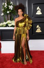 SOLANGE KNOWLES at 59th Annual Grammy Awards in Los Angeles 02/12/2017