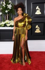 SOLANGE KNOWLES at 59th Annual Grammy Awards in Los Angeles 02/12/2017