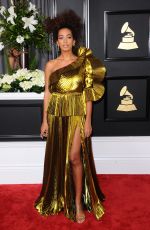 SOLANGE KNOWLES at 59th Annual Grammy Awards in Los Angeles 02/12/2017