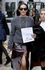 SOPHIE and CHARLOTTE BICKLEY Leaves Taoray Wang Fashion Show in New York 02/11/2017