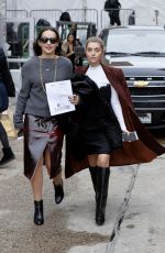 SOPHIE and CHARLOTTE BICKLEY Leaves Taoray Wang Fashion Show in New York 02/11/2017