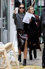 SOPHIE and CHARLOTTE BICKLEY Leaves Taoray Wang Fashion Show in New York 02/11/2017