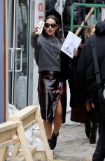 SOPHIE and CHARLOTTE BICKLEY Leaves Taoray Wang Fashion Show in New York 02/11/2017