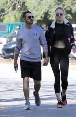 SOPHIE TURNER and Joe Jonas Out and About in Los Angeles 02/14/2017