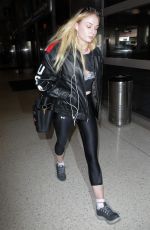 SOPHIE TURNER at LAX Airport in Los Angeles 02/08/2017