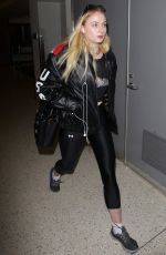 SOPHIE TURNER at LAX Airport in Los Angeles 02/08/2017