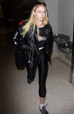 SOPHIE TURNER at LAX Airport in Los Angeles 02/08/2017