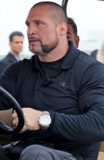 STACY FERGIE FERGUSON Gets a Ride on a Golf Cart in Venice 02/08/2017