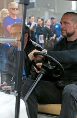 STACY FERGIE FERGUSON Gets a Ride on a Golf Cart in Venice 02/08/2017