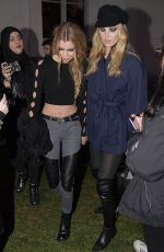 STELLA MAXWELL and ROMEE STRIJD Leaves Alberta Ferretti Fashion Show in Milan 02/22/2017