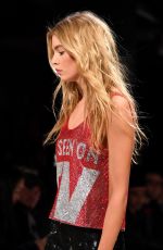 STELLA MAXWELL at Jremy Scott Fashion Show in New York 02/10/2017