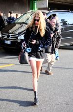 STELLA MAXWELL at Linate Airport in Milan 02/21/2017
