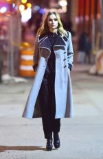 SUKI WATERHOUSE at Night Photoshoot in New York 02/05/2017