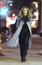 SUKI WATERHOUSE at Night Photoshoot in New York 02/05/2017