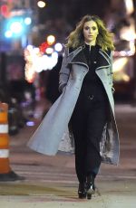 SUKI WATERHOUSE at Night Photoshoot in New York 02/05/2017