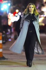 SUKI WATERHOUSE at Night Photoshoot in New York 02/05/2017