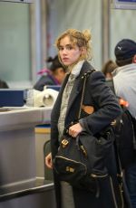 SUKI WATERHOUSE at Tegel Airport in Berlin 02/12/2017