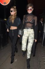 TAYLOR HILL and STELLA MAXWELL at Sexy Fish Restaurant in London, 02/18/2017