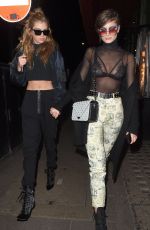 TAYLOR HILL and STELLA MAXWELL at Sexy Fish Restaurant in London, 02/18/2017