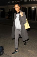 THANDIE NEWTON at Los Angeles International Airport 02/24/2017