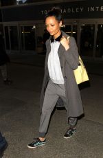 THANDIE NEWTON at Los Angeles International Airport 02/24/2017