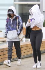 VANESSA and STELLA HUDGENS Leaves Soulcycle in Hollywood 02/20/2017