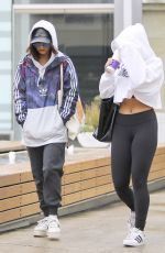 VANESSA and STELLA HUDGENS Leaves Soulcycle in Hollywood 02/20/2017