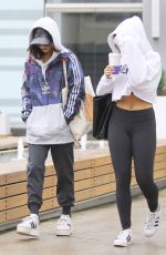 VANESSA and STELLA HUDGENS Leaves Soulcycle in Hollywood 02/20/2017