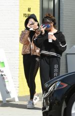 VANESSA and STELLA HUDGENS Out for Coffee in Los Angeles 02/25/2017