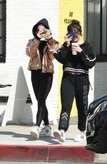 VANESSA and STELLA HUDGENS Out for Coffee in Los Angeles 02/25/2017