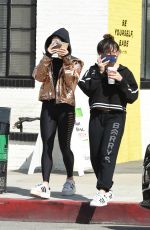 VANESSA and STELLA HUDGENS Out for Coffee in Los Angeles 02/25/2017
