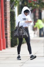 VANESSA HUDGENS Leaves a Gym in Los Angeles 02/02/2017