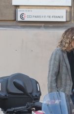 VANESSA PARADIS and Samuel Benchetrit Out in Paris 02/17/2017