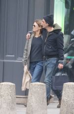 VANESSA PARADIS and Samuel Benchetrit Out in Paris 02/17/2017