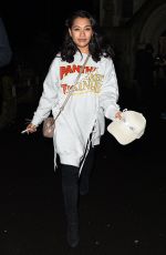 VANESSA WHITE Arrives at Una Foden