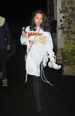 VANESSA WHITE Arrives at Una Foden