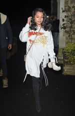 VANESSA WHITE Arrives at Una Foden
