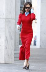 VICTORIA BECKHAM Leaves an Office in New York 02/06/2017