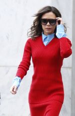 VICTORIA BECKHAM Leaves an Office in New York 02/06/2017