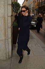VICTORIA BECKHAM Leaves Her Hotel in Milan 02/27/2017