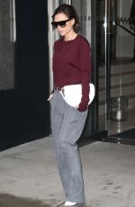VICTORIA BECKHAM Leaves Her Hotel in New York 02/07/2017